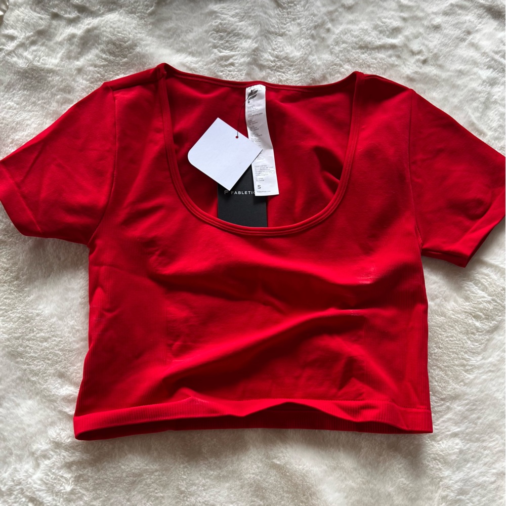 Fabletics Red Crop Top